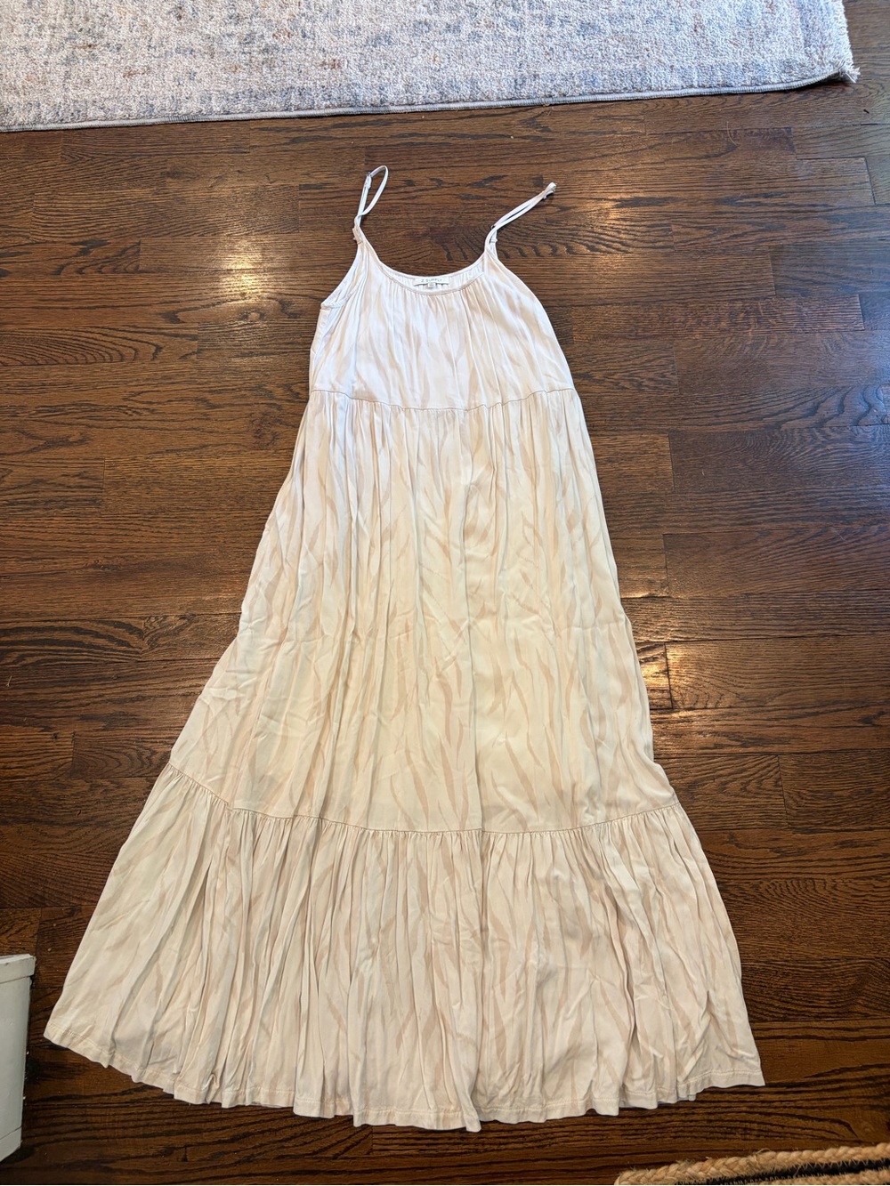 Z Supply beige Tiered Maxi Dress with Spaghetti Straps